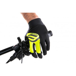 FORCE rukavice MTB POWER, čierno-fluo