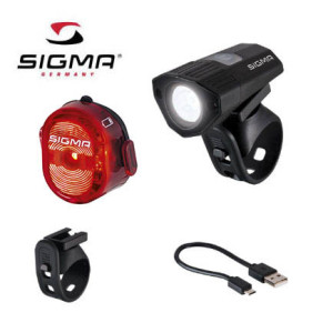 SIGMA Set svetlo BUSTER 100 HL + blikačka Nugget II Micro-USB, 120 Lumen