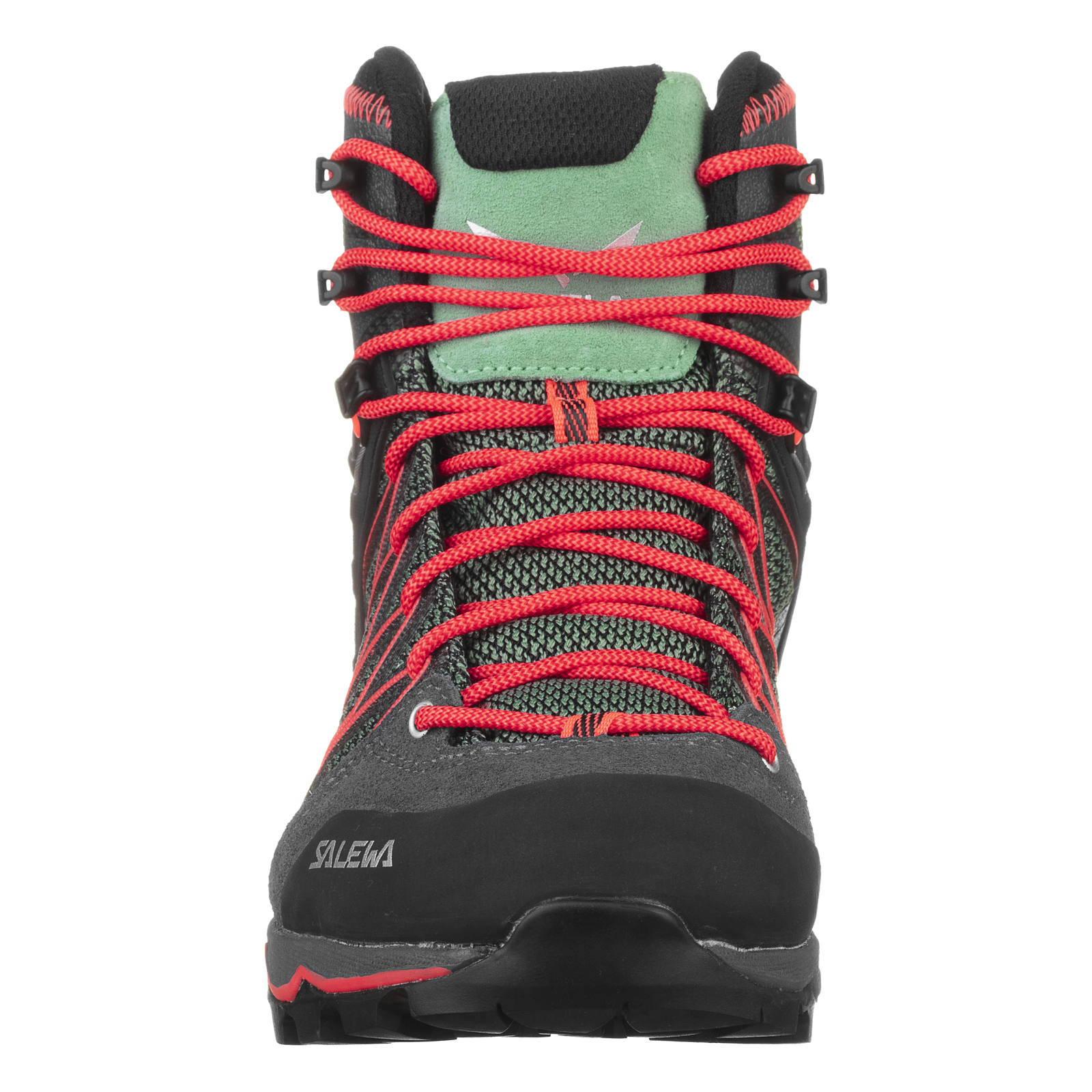 Salewa Dámske trekové boty SALEWA Mtn trainer lite mid GTX Feld Green/Fluo Coral, EU 40 ½-4