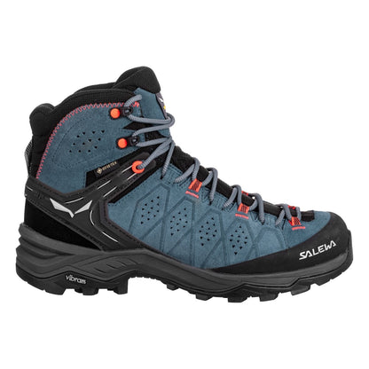 Salewa Dámske trekové topánky ALP TRAINER 2 MID GTX Java Blue/ Fluo Coral, EU 38 ½-6