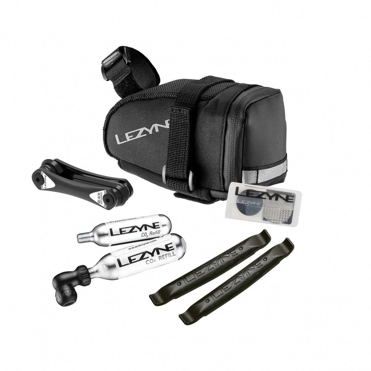 LEZYNE Taška podsedlová M- CADDY CO2 sada-0