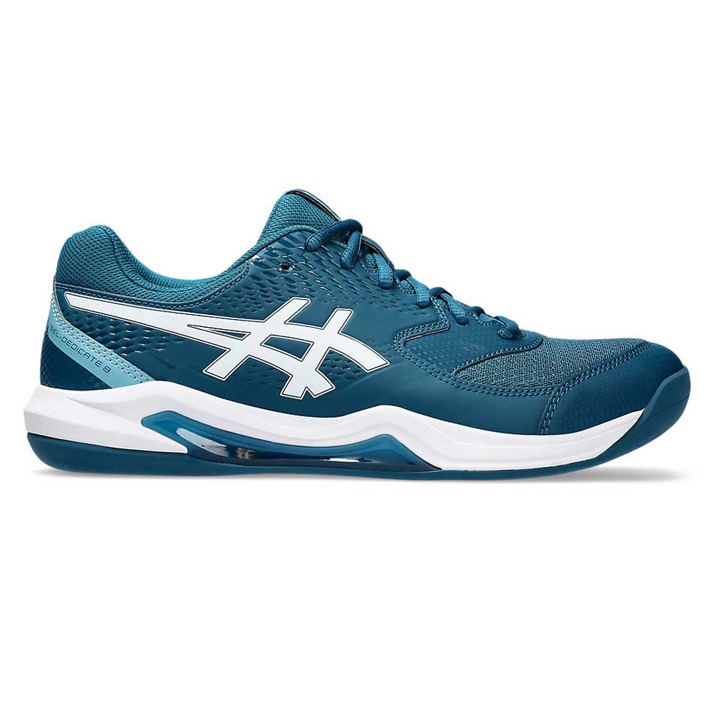 Asics Gel-Dedicate 8 Teal/White - halová pánska obuv UK - 11,5-0