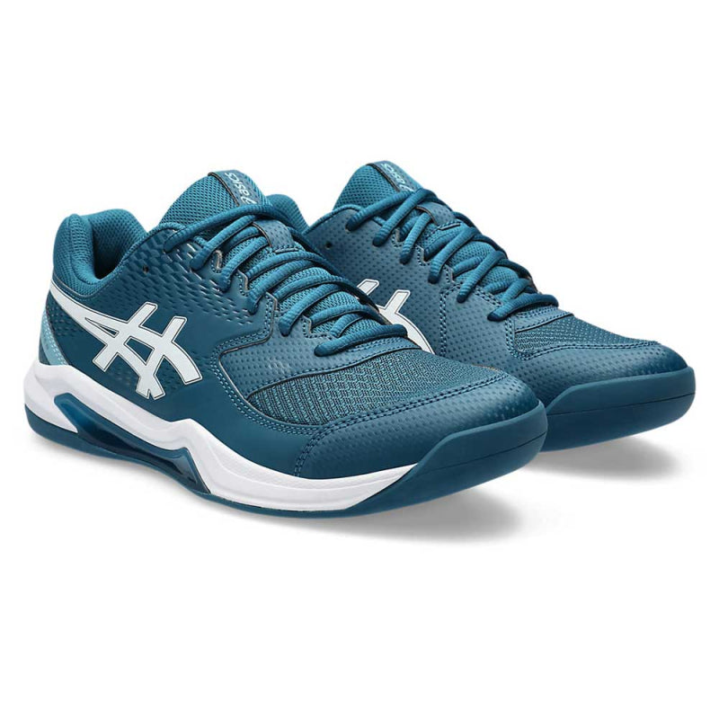 Asics Gel-Dedicate 8 Teal/White - halová pánska obuv UK - 11,5-6