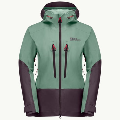 Jack Wolfskin Dámska skialpová bunda Alpspitze 3l granite green, L