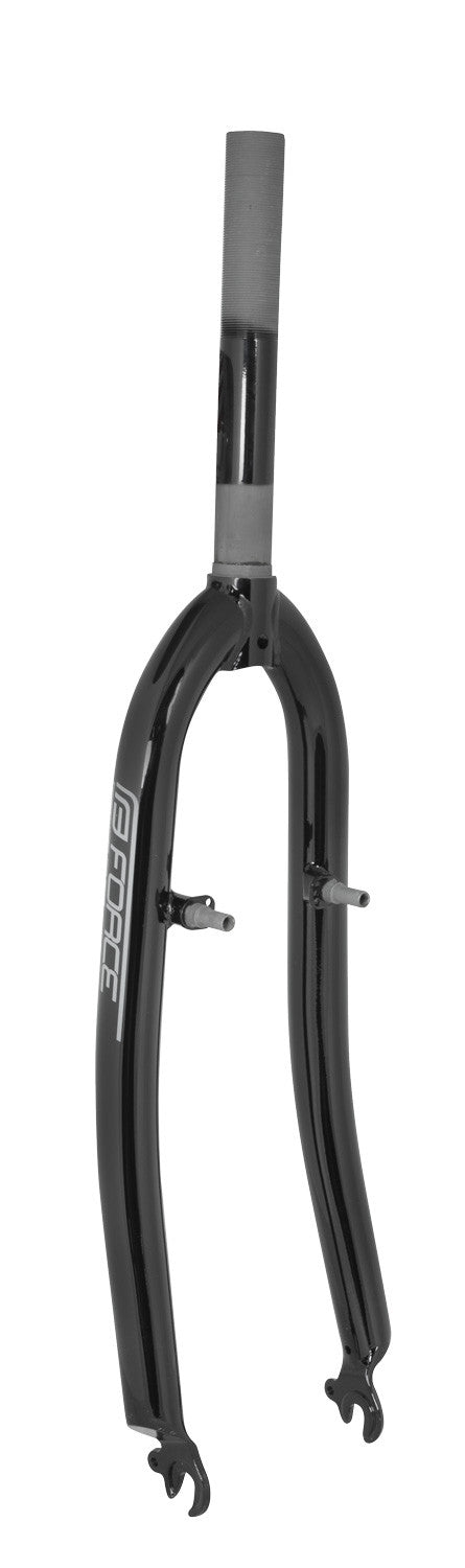 FORCE vidlice MTB 26" Fe 1"  závit, čierna lesklá-1