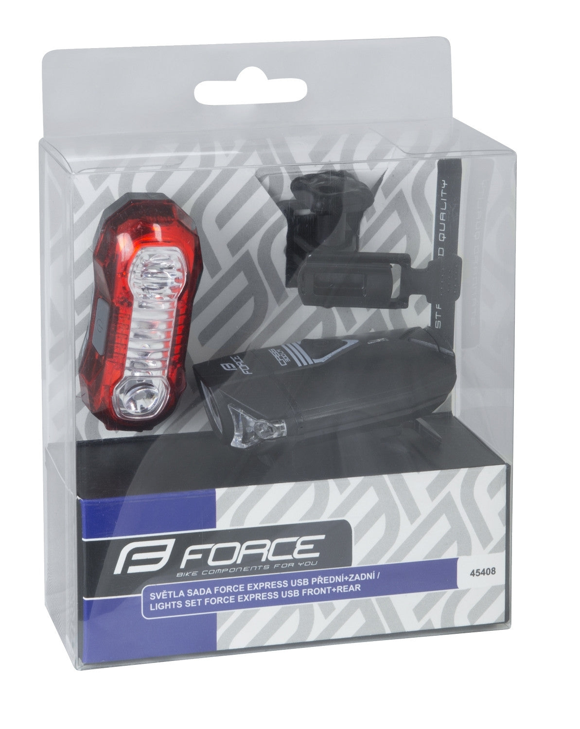 FORCE svetlá, sada EXPRESS USB predné + zadné-4