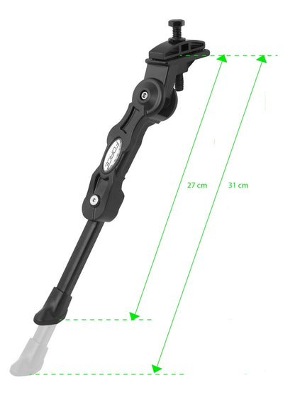 FORCE stojan E-BIKE 24-28" Al pod rám + protikus, čierny-1