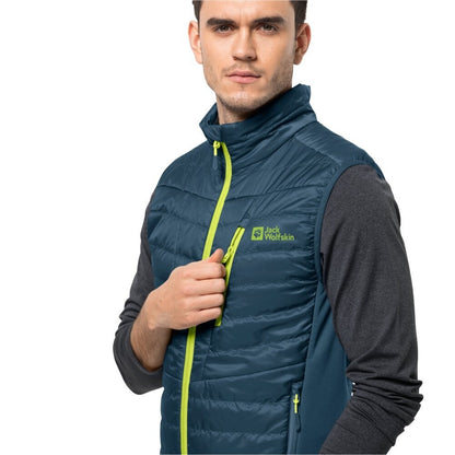 Jack Wolfskin Pánska zateplená vesta Routeburn Pro Ins dark sea, S-3