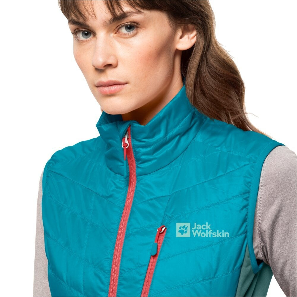 Jack Wolfskin Dámska zateplená vesta Routeburn Pro Ins tile blue, S-4