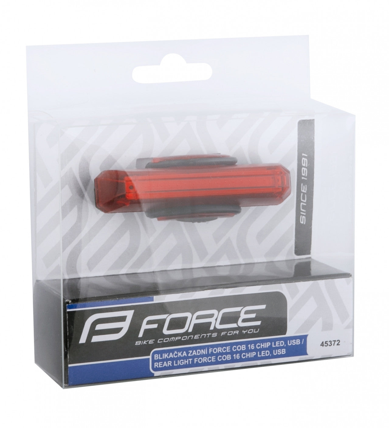 FORCE blikačka zadná COB 29 LM, 16x LED, USB-3