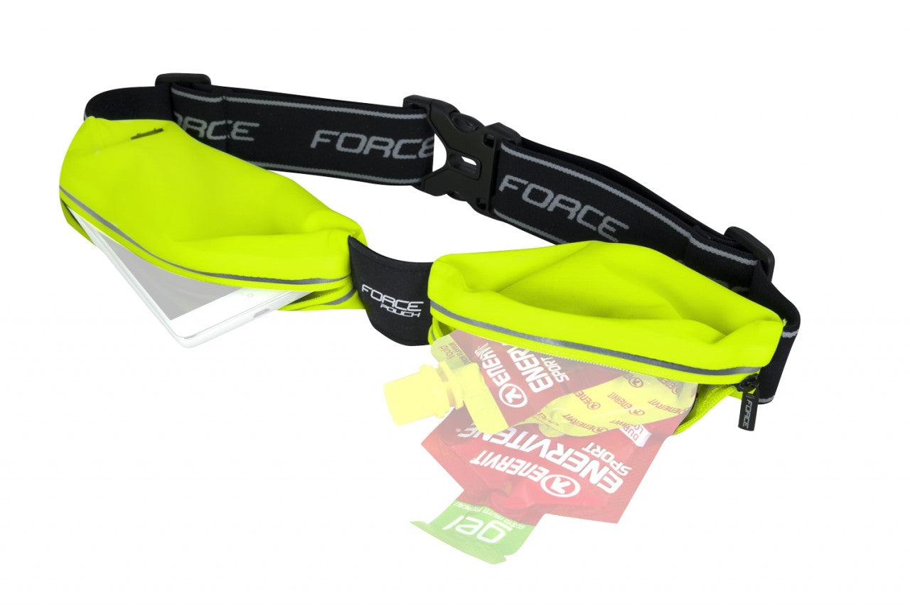 FORCE opasok bežecký POUCH, fluo-1