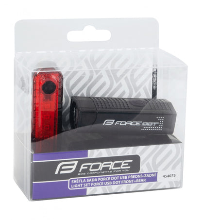 FORCE svetlá sada DOT USB predné + zadné-3