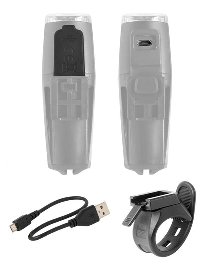 FORCE svetlo predné SHARK 500 Lumenov, USB, čierne-1