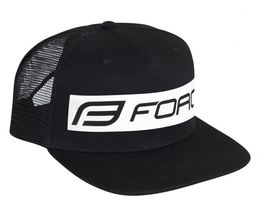 FORCE šiltovka TRUCKER STRAP, čierno-biela-0