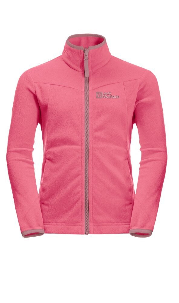 Jack Wolfskin Detská bunda na zips Sandpiper K pink lemonade, 164