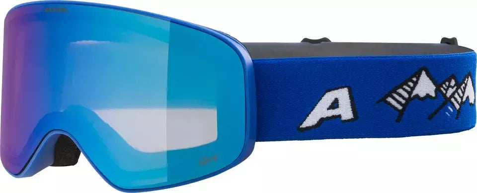 ALPINA Lyžiarske okuliare detské FERNIE Q-LITE royal-blue matt/mirror blue-0