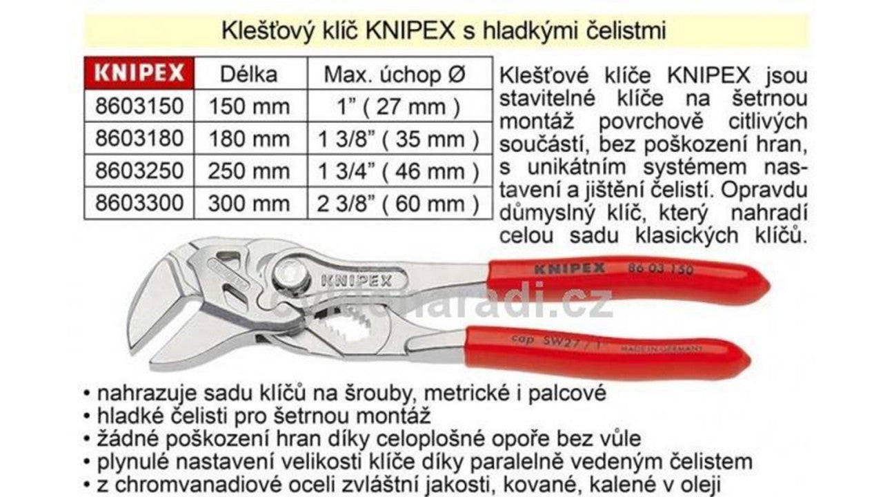 Pedalsport kliešte Knipex s plochými čeľusťami, 23 mm-1