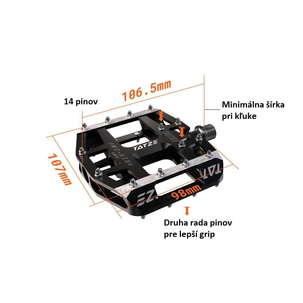 Tatze pedále MC-AIR platformové-4