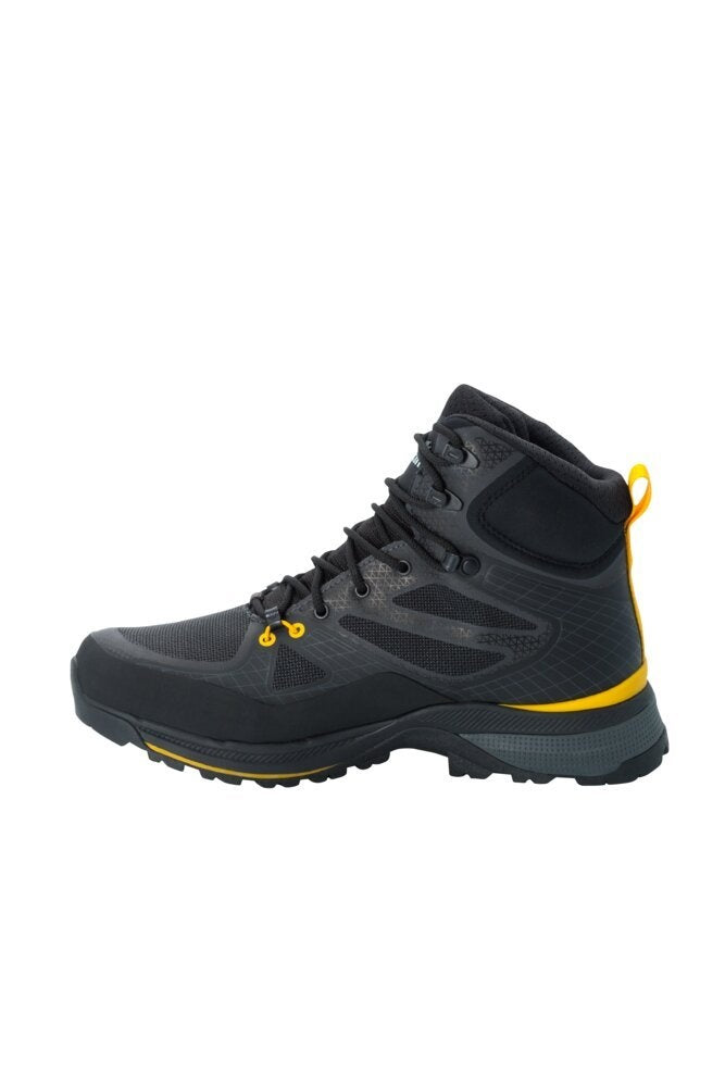 Jack Wolfskin Pánske topánky Force Trekker Texapore Mid black/burly yellow, EU 44 ½-4