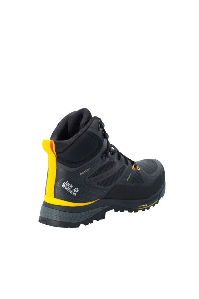 Jack Wolfskin Pánske topánky Force Trekker Texapore Mid black/burly yellow, EU 44 ½-3