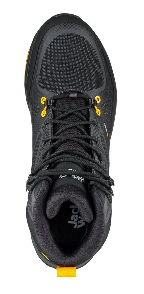 Jack Wolfskin Pánske topánky Force Trekker Texapore Mid black/burly yellow, EU 44 ½-2