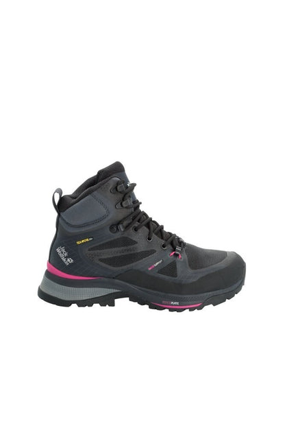 Jack Wolfskin Dámske topánky Force Trekker Texapore Mid black/pink, 39-5