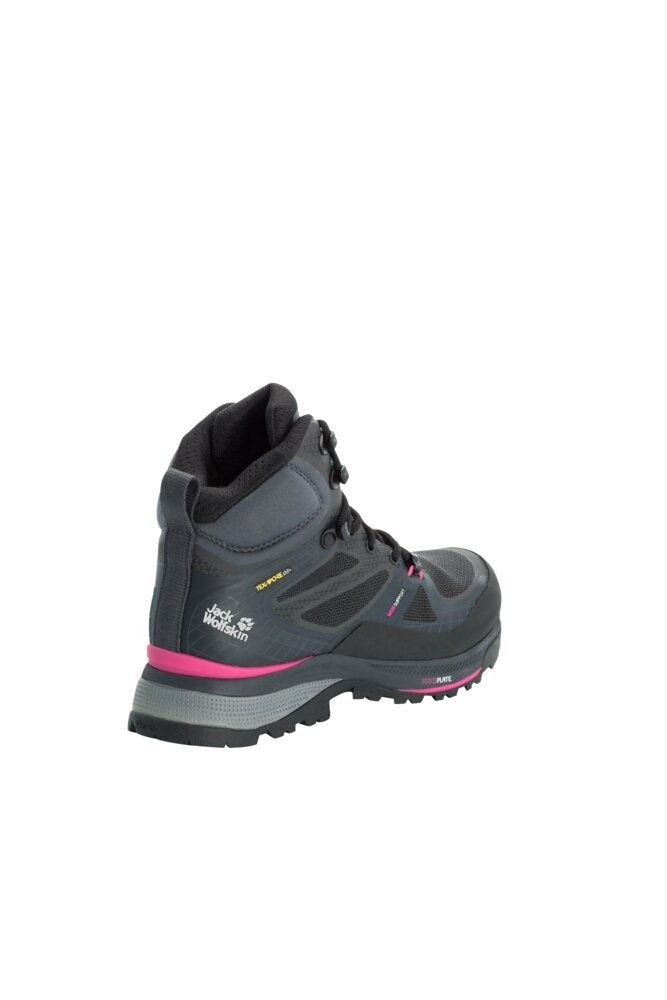 Jack Wolfskin Dámske topánky Force Trekker Texapore Mid black/pink, 39-3