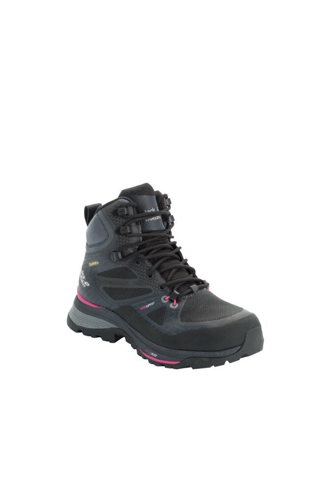 Jack Wolfskin Dámske topánky Force Trekker Texapore Mid black/pink, 39