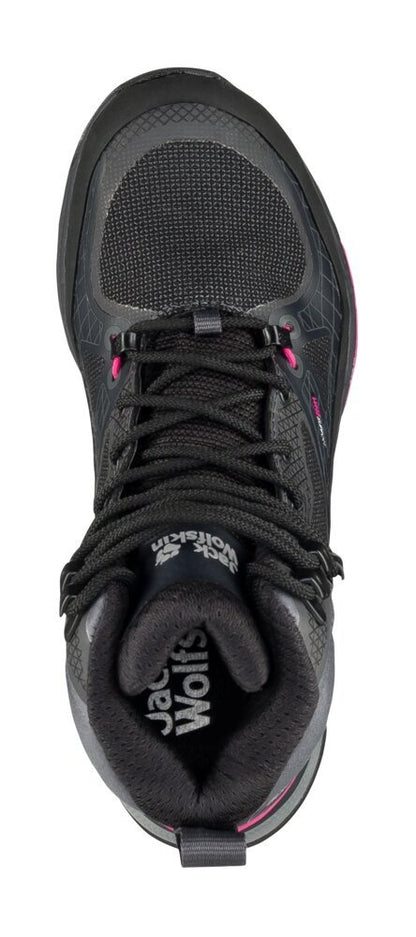 Jack Wolfskin Dámske topánky Force Trekker Texapore Mid black/pink, 39-2