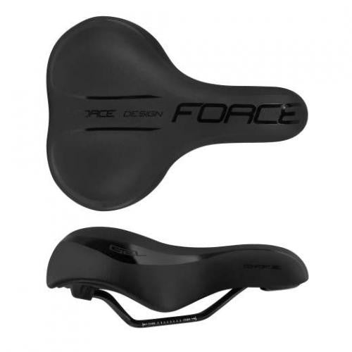 FORCE sedlo COMFORT GÉL LADY, turistické, čierne-0