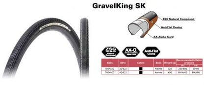 PANARACER Plášť Gravelking SK 29x2,10, kevlar.pätka, čierny-1