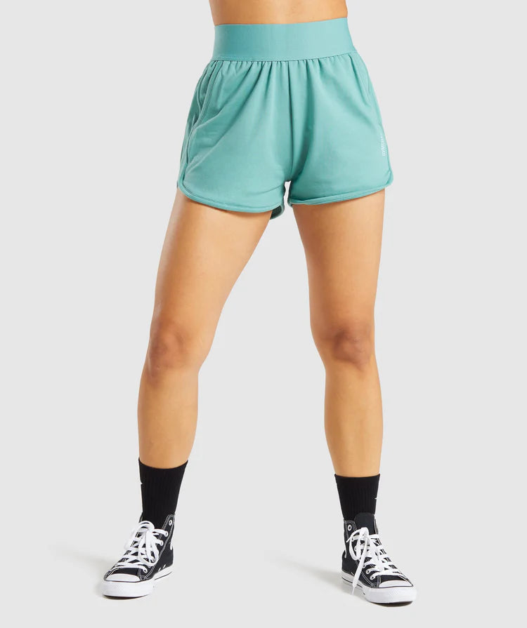 Gymshark Dámske krátke nohavice Chalk Shorts 4449