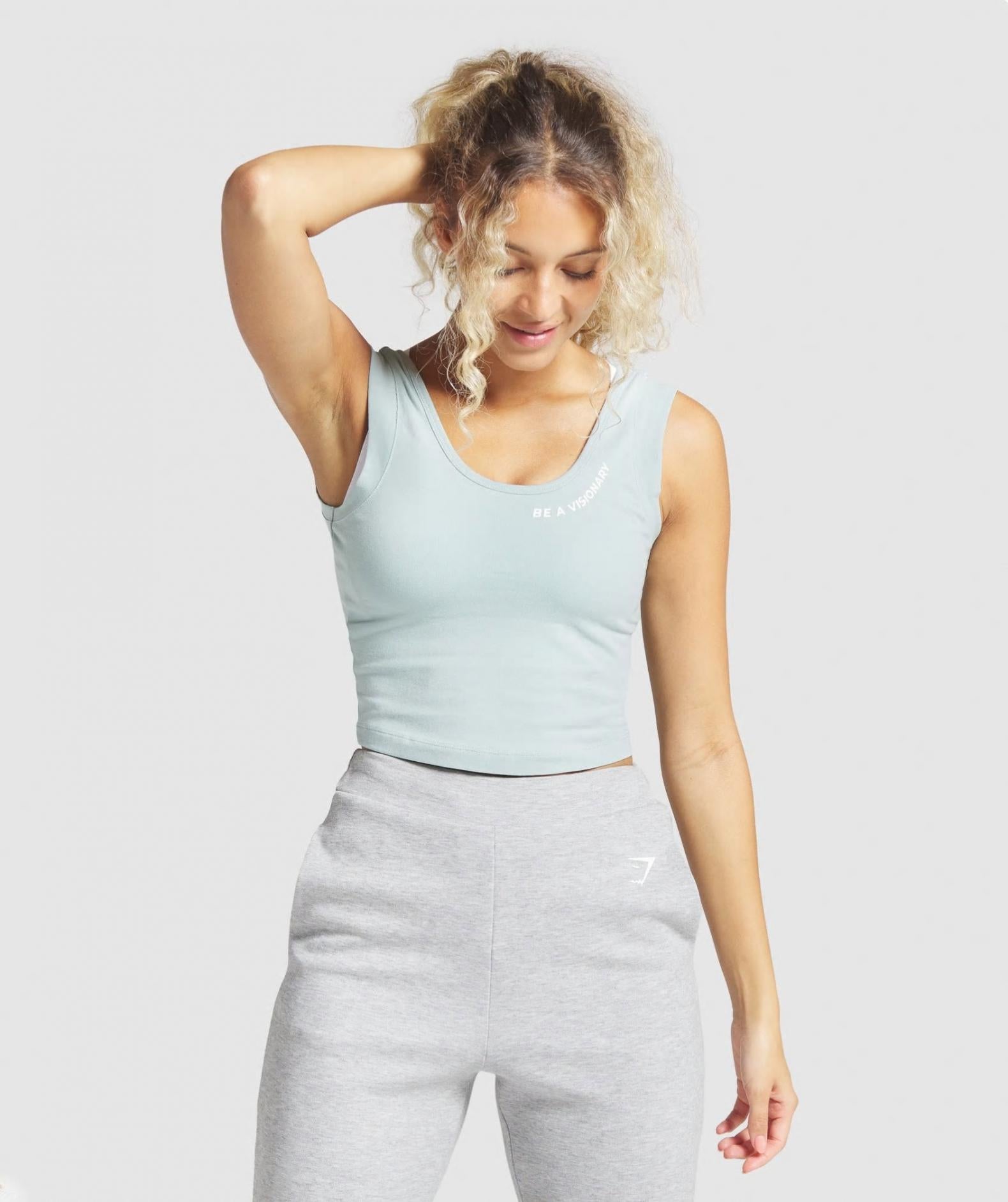 Gymshark Dámske tričko Think Train Be Vest 4595