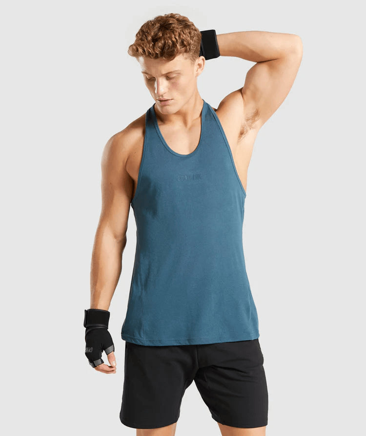 Gymshark Pánske tričko Chalk Stringer 4390