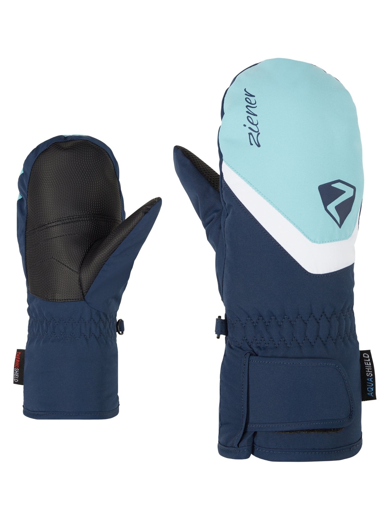 Ziener Detské rukavice LORIANO AS® MITTEN JUNIOR black, 4-3