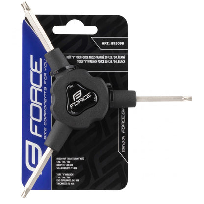 FORCE kľúč Y torx trojstranný T20/ T25/ T30, čierny-1