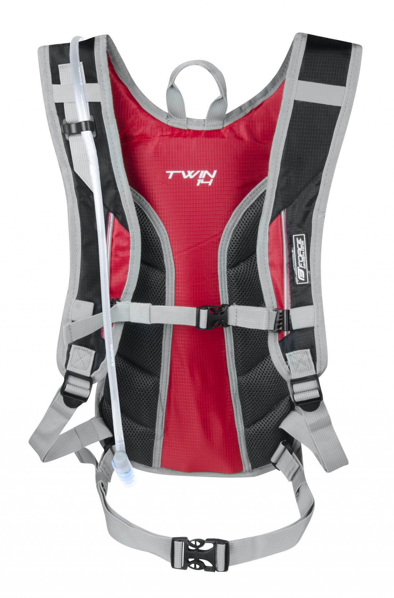 FORCE batoh TWIN PRO PLUS 14 l+2L rezervoár, čierno-červený-1