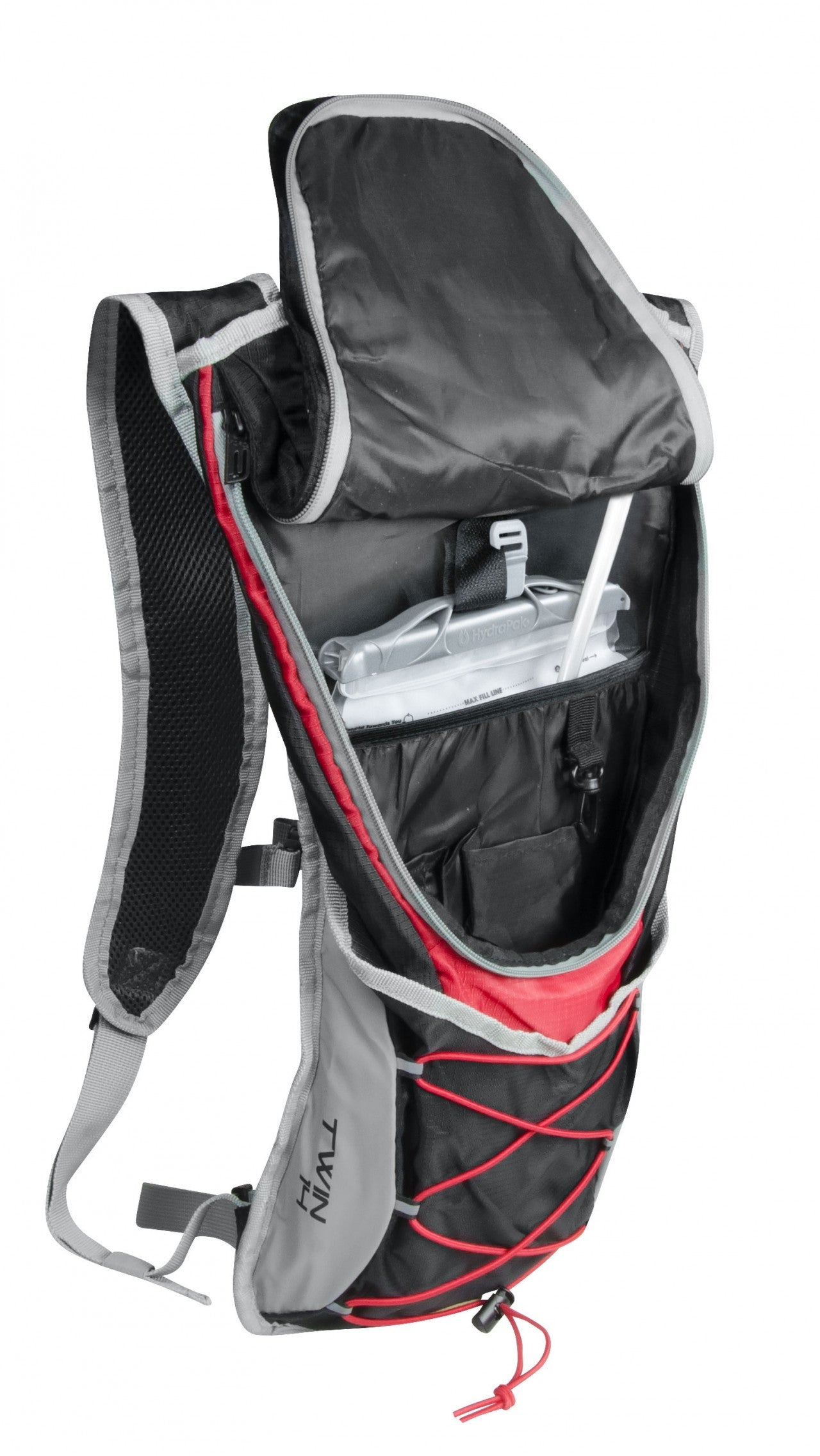 FORCE batoh TWIN PRO PLUS 14 l+2L rezervoár, čierno-červený-2