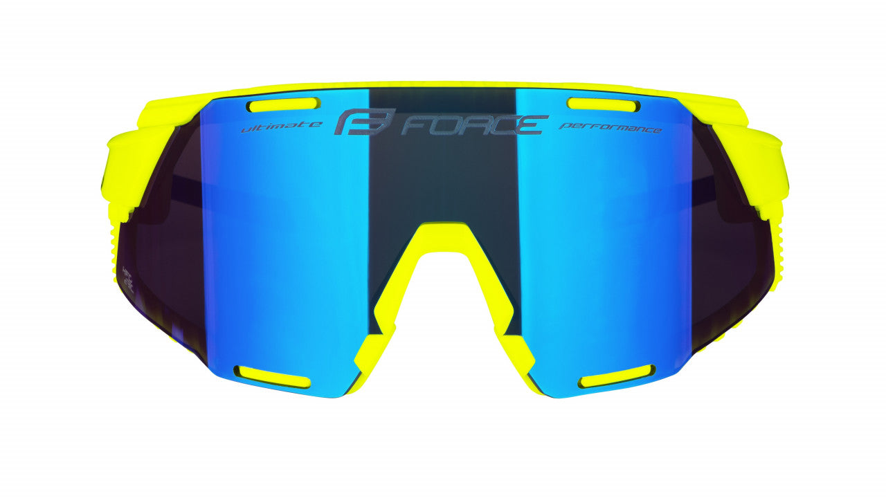 FORCE okuliare GRIP fluo, modré revo sklo-3