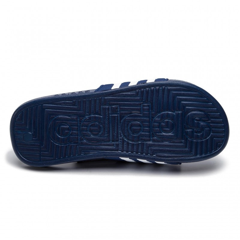 ADIDAS Pánske šľapky ADISSAGE Dark Blue/White/Dark Blue UK - 12-4