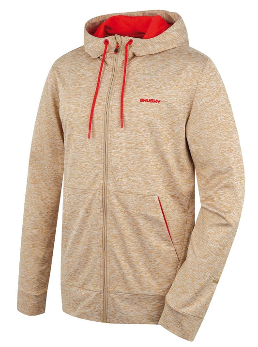 Husky Pánska mikina s kapucňou Alony M beige, XL