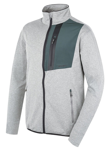 Husky Pánska mikina na zips Ane M grey green, S