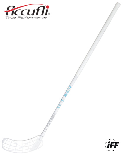 Florbalová hokejka Accufli KATANA C29 IFF - white/blue 100 cm-8