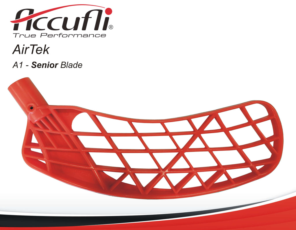 Florbalová čepeľ Accufli Airtek A1-Senior - Orange Ľavá - ľavá ruka dole-0