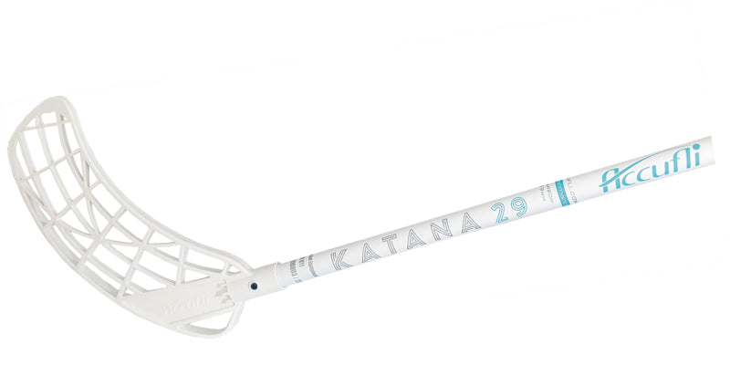 Florbalová hokejka Accufli KATANA C29 IFF - white/blue 100 cm-9