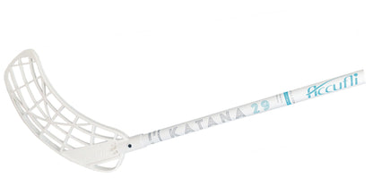 Florbalová hokejka Accufli KATANA C29 IFF - white/blue 100 cm-9