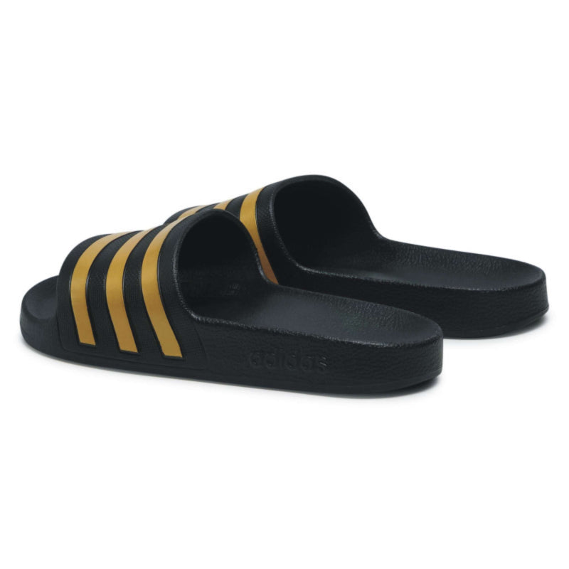 ADIDAS šľapky ADILETTE AQUA EG1758 - Black/Gold/Black UK - 12-2