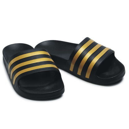 ADIDAS šľapky ADILETTE AQUA EG1758 - Black/Gold/Black UK - 12-4