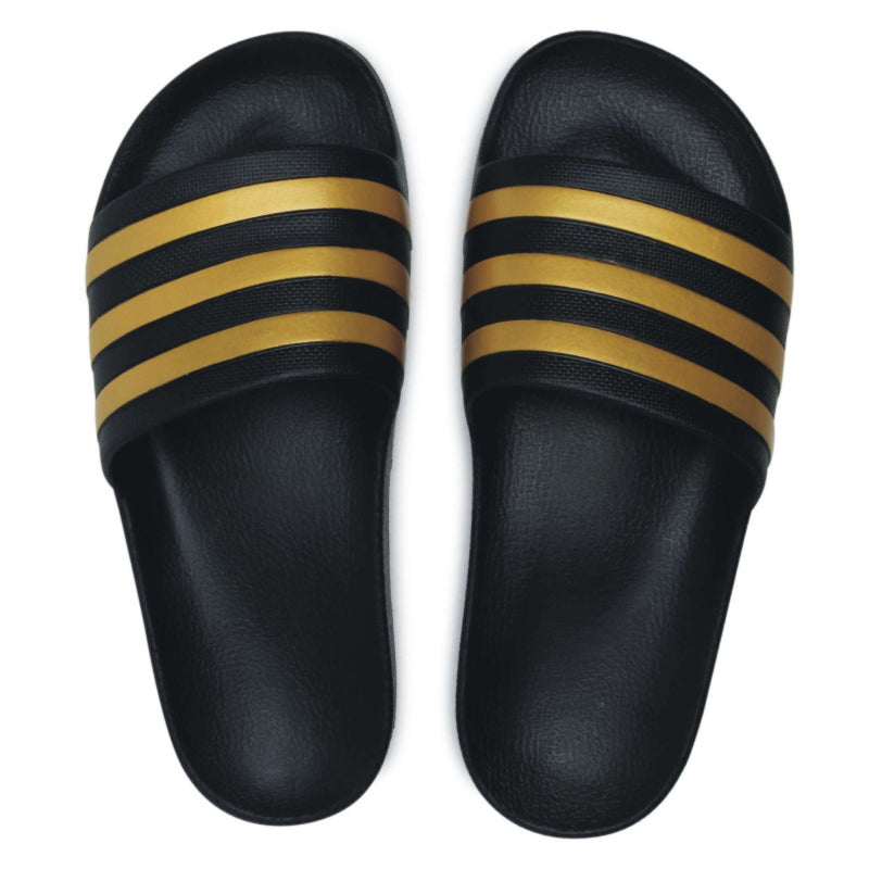 ADIDAS šľapky ADILETTE AQUA EG1758 - Black/Gold/Black UK - 12-3