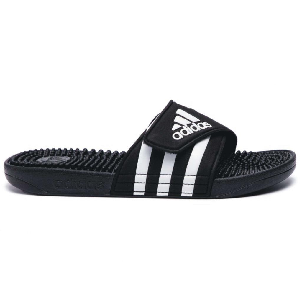 ADIDAS Pánske šľapky ADISSAGE EF35580 - Black/White/Black UK - 12-0